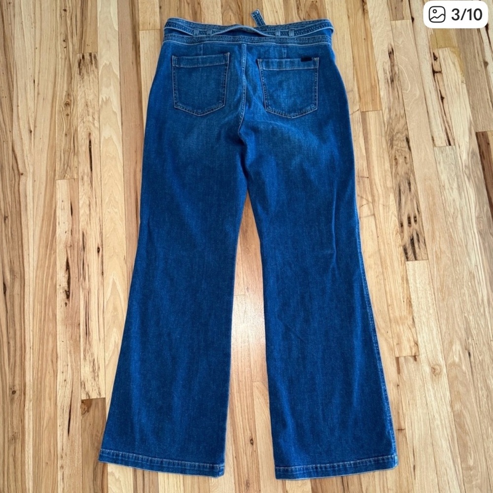 Joe's Jeans Flare Wide-Leg in Penny Blue - Picture 5 of 10